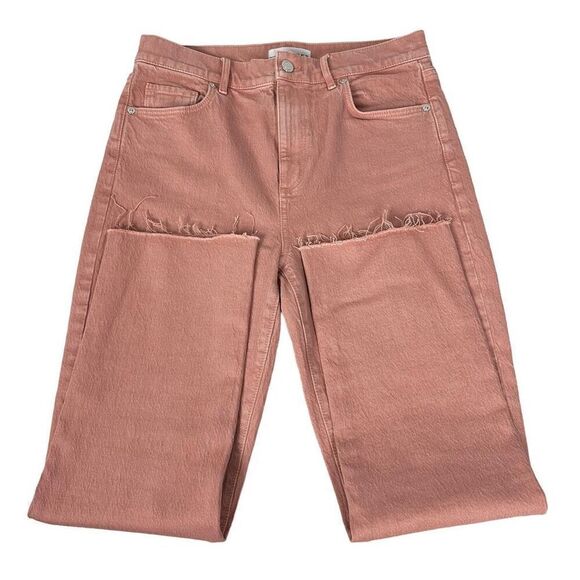 Loft The High Waist Straight Crop size 4 Pink Terracotta - Picture 6 of 8